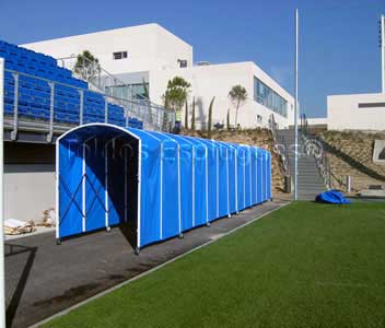 Tunel plegable ciudad deportiva